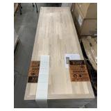 Butcher block countertops.