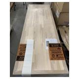 Butcher block countertops.