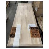 Butcher block countertops.