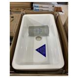 30in Farmhouse Single Basin Fireclay Kitchen sink.