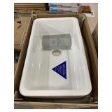 30in Farmhouse Single Basin Fireclay Kitchen sink.