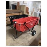 Red Pop Leaf Cart. Display.