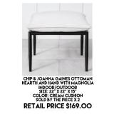 Chip & Joanna Gaines Indoor/Outdoor Ottoman x 2