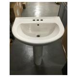 American Standard pedestal sink.