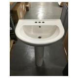 American Standard pedestal sink.