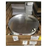 22in Aluminum Drain Pans with PVC fittings.