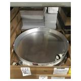 22in Aluminum Drain Pans with PVC fittings.