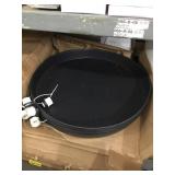 24in Plastic Drain Pans with PVC fittings.