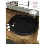 24in Plastic Drain Pans with PVC fittings.