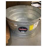 15gal Steel Round Tub x 2