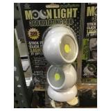 2pk Glowmax Moon Light 360° Rotating COB x 5