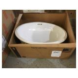 21" Under Counter Oval Sink