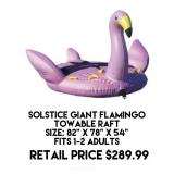 Solstice Giant Flamingo Towable Raft