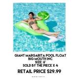 Giant Margarita Pool Float x 4