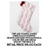 Chip & Joanna Gaines Christmas Stockings x 6