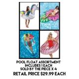 Assorted Pool Floats x 4