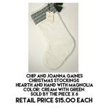 Chip & Joanna Gaines Christmas Stockings x 6