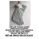 Chip & Joanna Gaines Christmas Stockings x 6