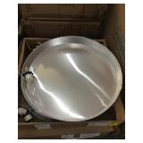 22in Aluminum Drain Pans with PVC fittings.