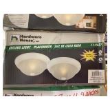 Ceiling light fixture 2-pks.  By the box x4