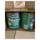 Minwax polycrylic protective finish by the qt. X4