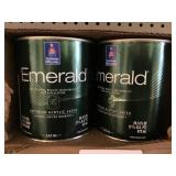 Sherwin Williams emerald acrylic latex paint x4