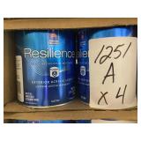 Sherwin Williams resilience paint by the quart x4