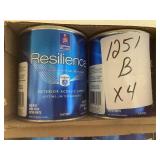 Sherwin Williams resilience paint by the quart x4