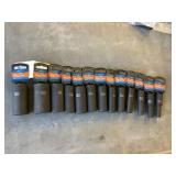 1/2in. Drive 13pc. Impact socket set .