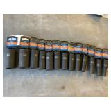 1/2in. Drive 13pc. Impact socket set .