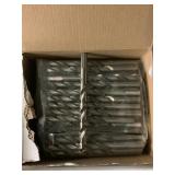 Box of 23/64in. HSS drill bits.