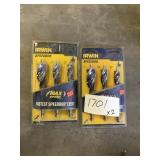 Irwin speedbore 3 packs,  x2