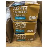 Everbilt 1/4 x 4in. Galvanized Lag screws x3