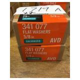 Everbilt 5/8in Galvanized flat washers x 2 boxes