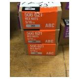 Everbilt 5/16in.-18 hex nuts by the box x3
