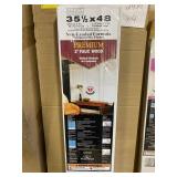 2" x 35.5" x 48" White Faux Wood Blind x 4