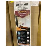2" x 35.5" x 48" White Faux Wood Blind x 4