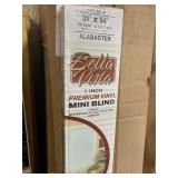 1" x 35" x 54" Alabaster Mini Blind x 6