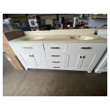 73" Double Bowl Vanity Top w/Base