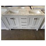 60" Double Bowl Vanity Top w/Base