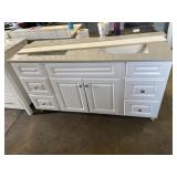 61" Double Bowl Vanity Top w/Base