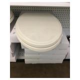 Biscuit Traditional Elongated Toilet Seat x 5