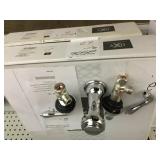 Polished Chrome 3 Hole Bidet w/Lever Handles x 2