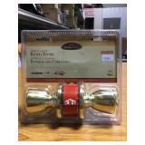 Front and Back Keyed Entry Doorknob x 8