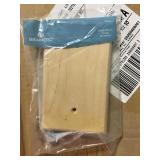 50- Wood Square Single switch wallplate
