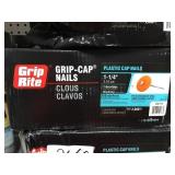 2,000 count 1-1/4" Plastic Cap Nails x 4 boxes