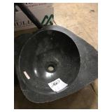 Marble Vessel Sink w/ Wrought Iron Stand