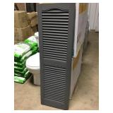 14 1/2in x 48in Louvered shutters x6