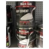 Black jack plastic roof cement x4.