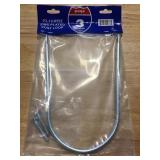 Zinc Plated Post Loops x3.